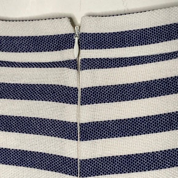 J Crew Factory Striped Lined Skirt Sz 4 - Picture 6 of 8